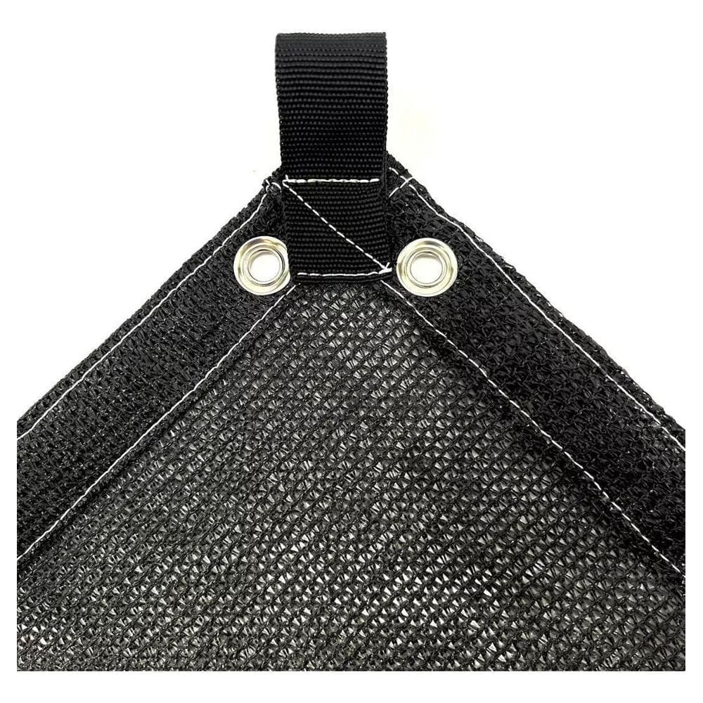 Tela Toldo Sombra Garagem Carro 80% Preta 2X1 Bainha Ilhos