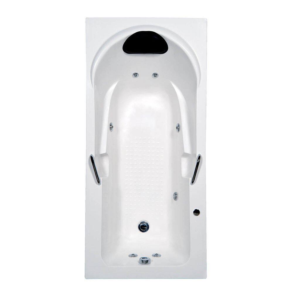 Banheira Hidromassagem Astra Capri Luxo 150cmx80cmx43cm - 01 Jato Acrílico P4 Com Aquecedor 220V