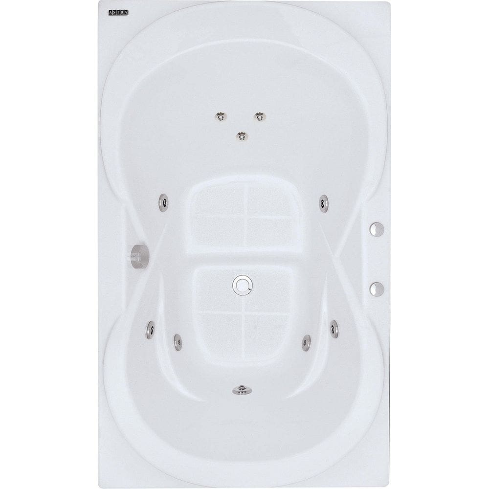 Banheira Hidromassagem Astra Due Luxo 160cmx90cmx44cm - 04 Jatos Acrílico P5 Sem Aquecedor 220V