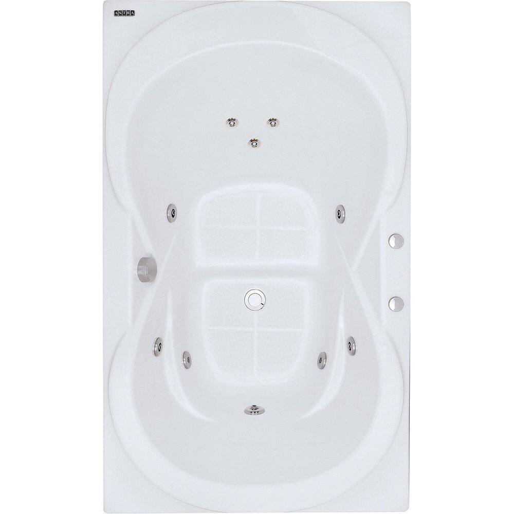Banheira Hidromassagem Astra Due Luxo 170cmx90cmx44cm - 04 Jatos Acrílico P5 Sem Aquecedor 110V