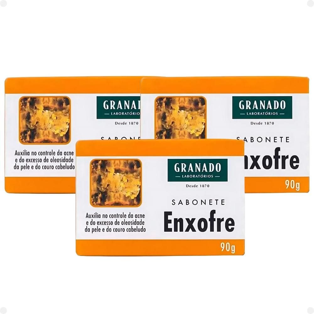 Kit Sabonete Granado Enxofre 90g Com 3