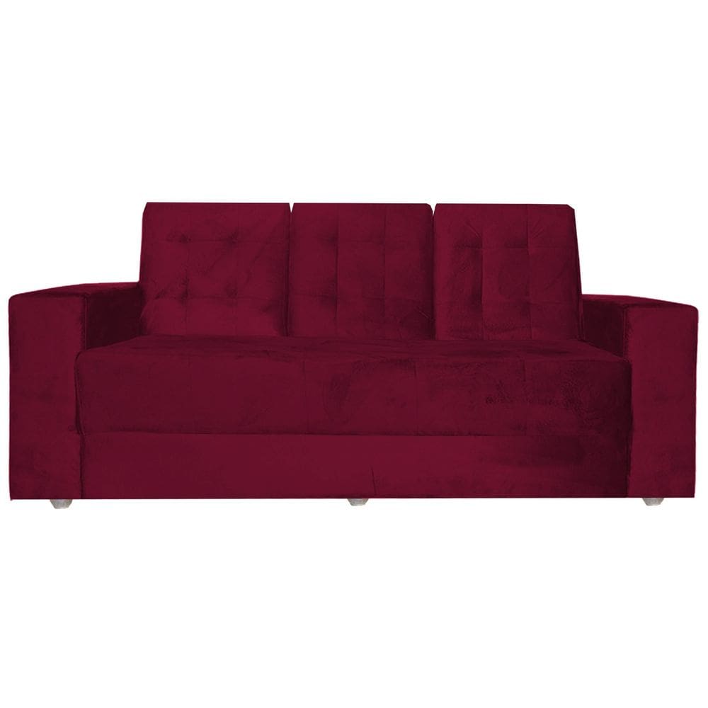 Namoradeira Sofá Vitoria 3 Lugares 1,90 mts Vermelho