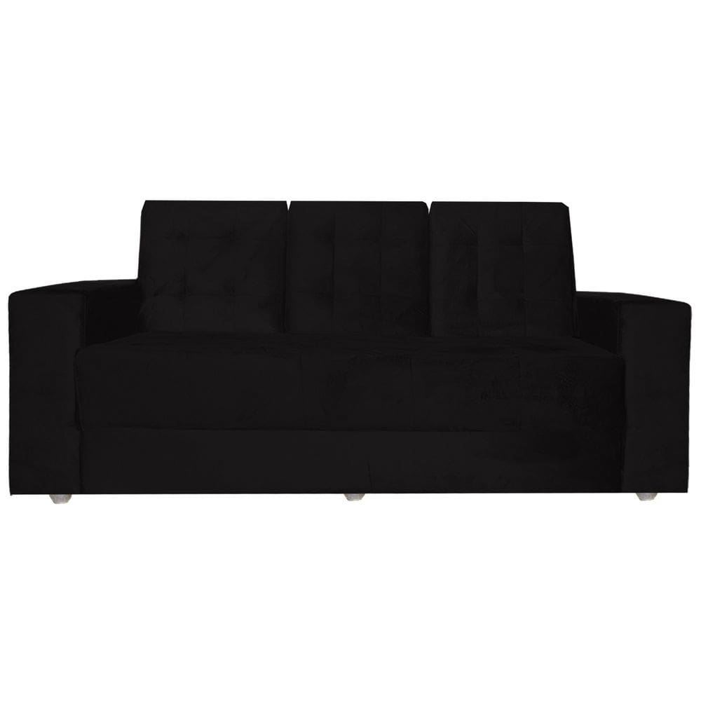 Namoradeira Sofá Vitoria 3 Lugares 1,90 mts Preto
