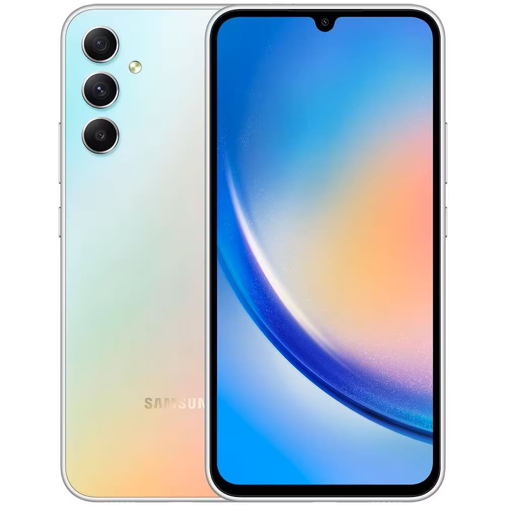 REEMBALADO: Samsung Galaxy A34 5G Prata 128GB, 6GB Tela Infinita de 6.6