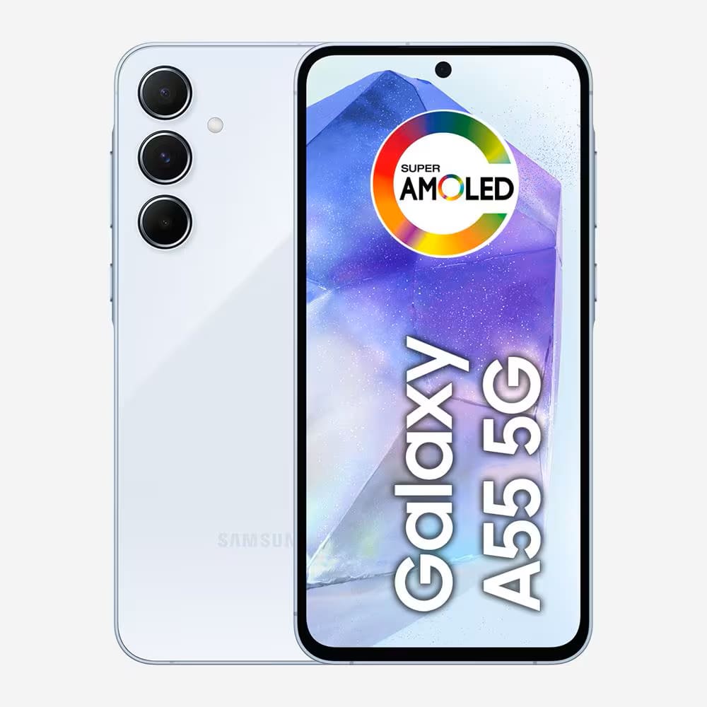 REEMBALADO: Samsung Galaxy A55 5G 256GB 8GB RAM Câmera Tripla Tela 6.6 - Azul Claro
