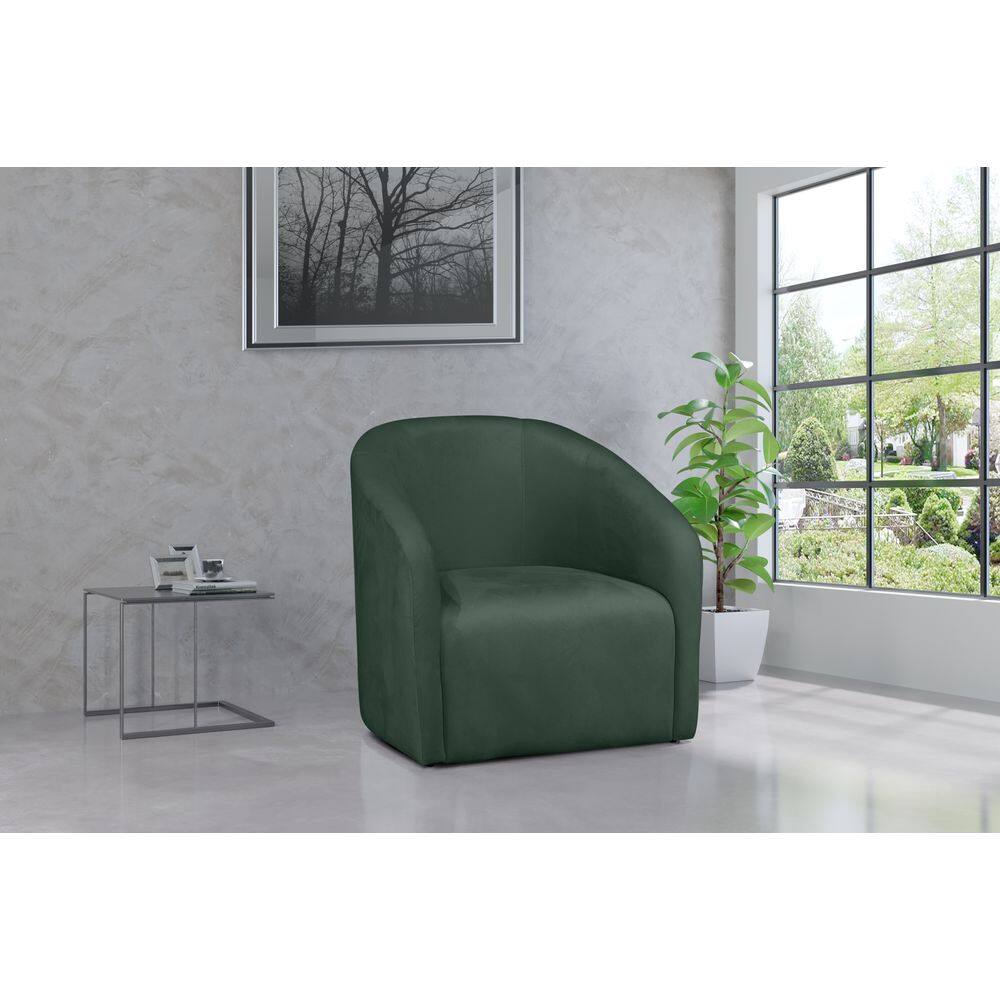 Poltrona Decorativa Julia Veludo Verde - LM DECOR