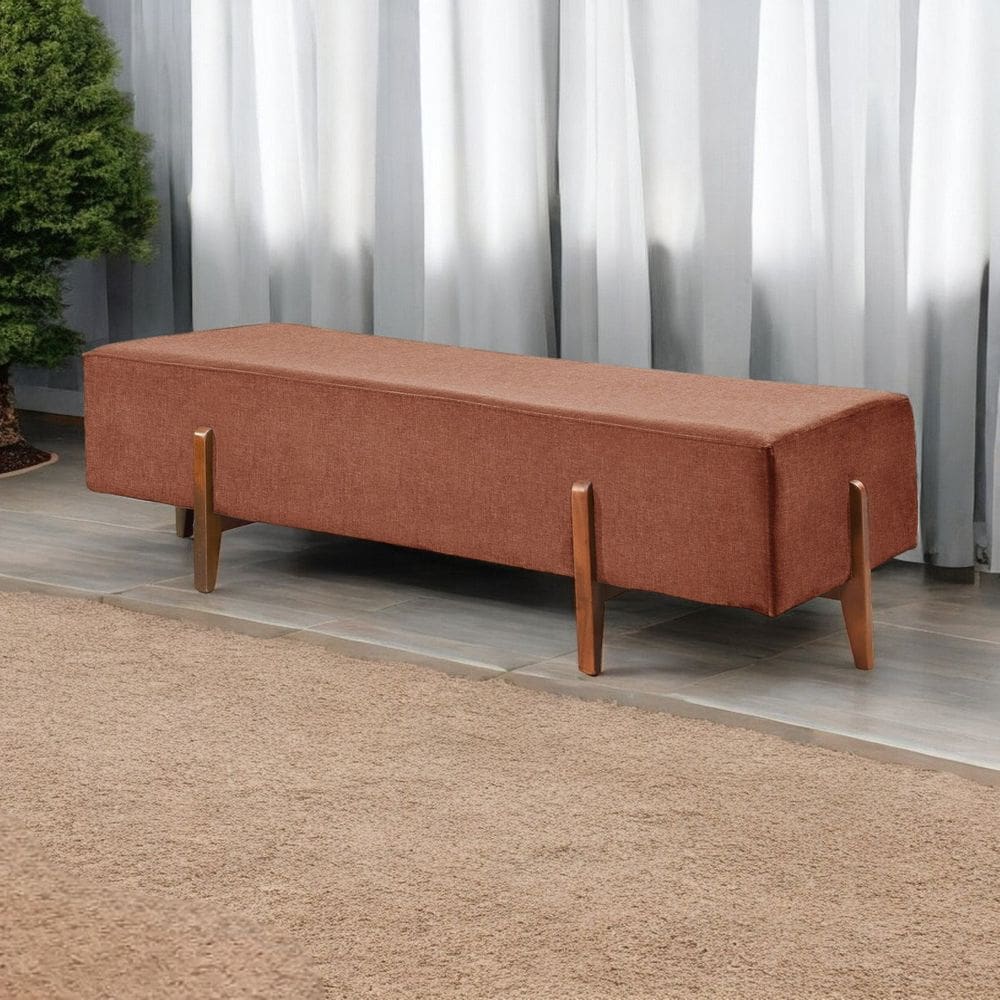 Recamier Luxo Madeira Maciça Zurik Terracota