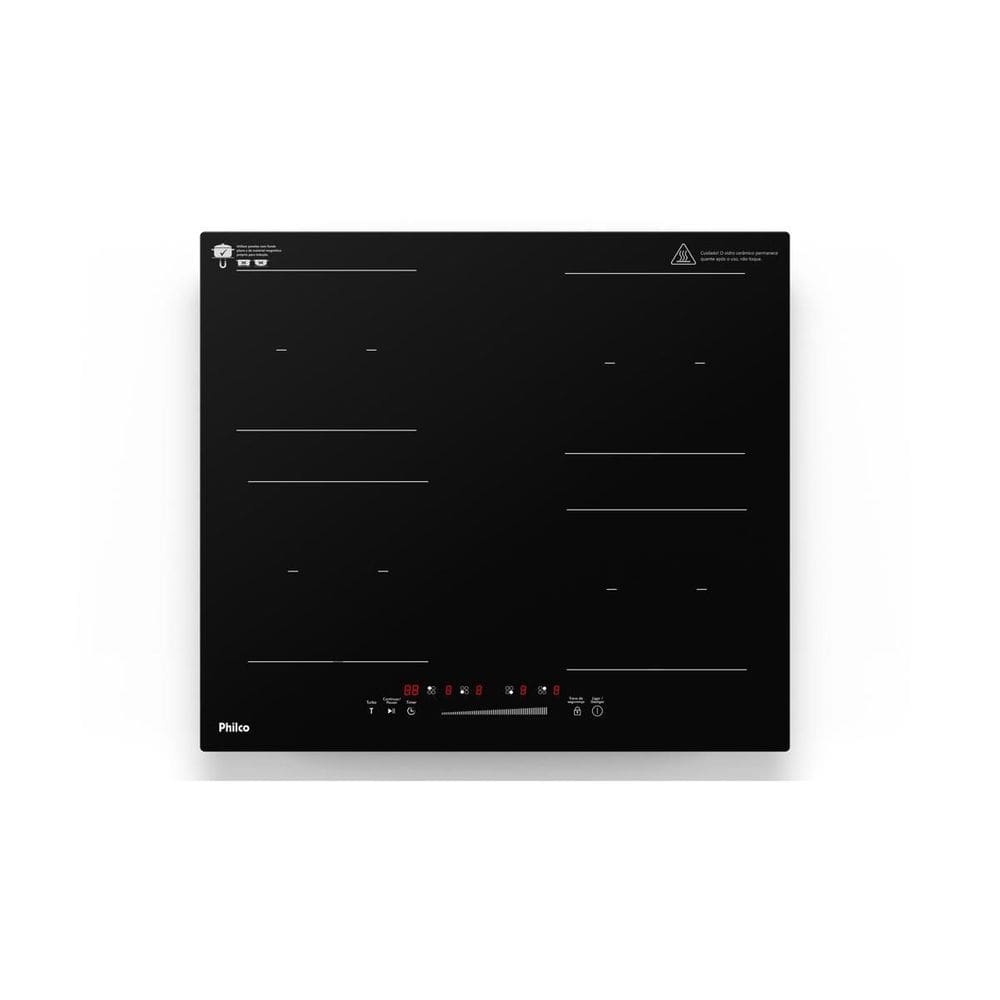 Cooktop de Indução Philco PCTQ1 Função Turbo