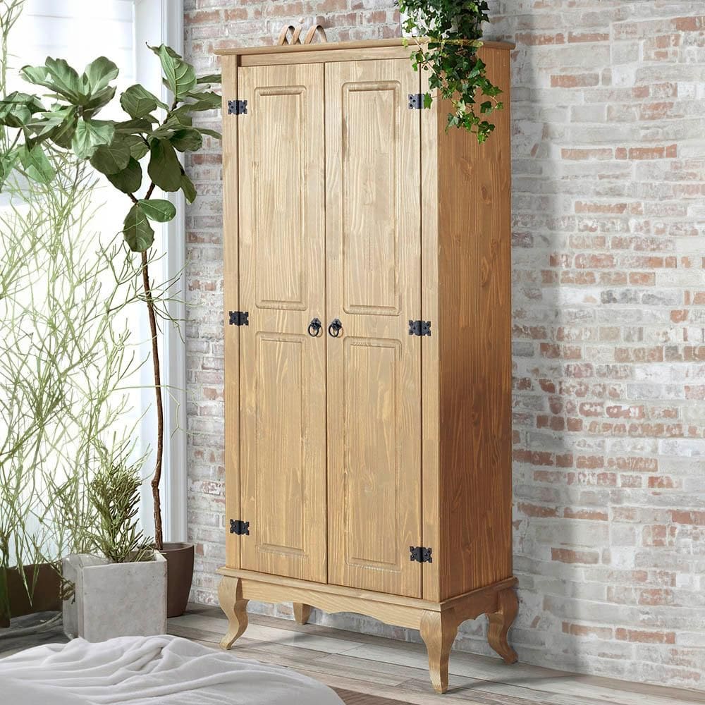 Multiuso Antigo Madeira Maciça 2 Portas Pés Luis Xv Marrom 4000 Shop Jm