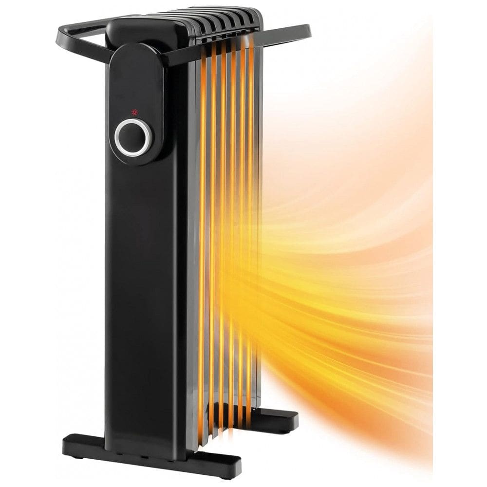 Aquecedor Elétrico a Óleo com 3 Modos e Proteção Contra Superaquecimento, 1500W 110V, Tangkula, Preto