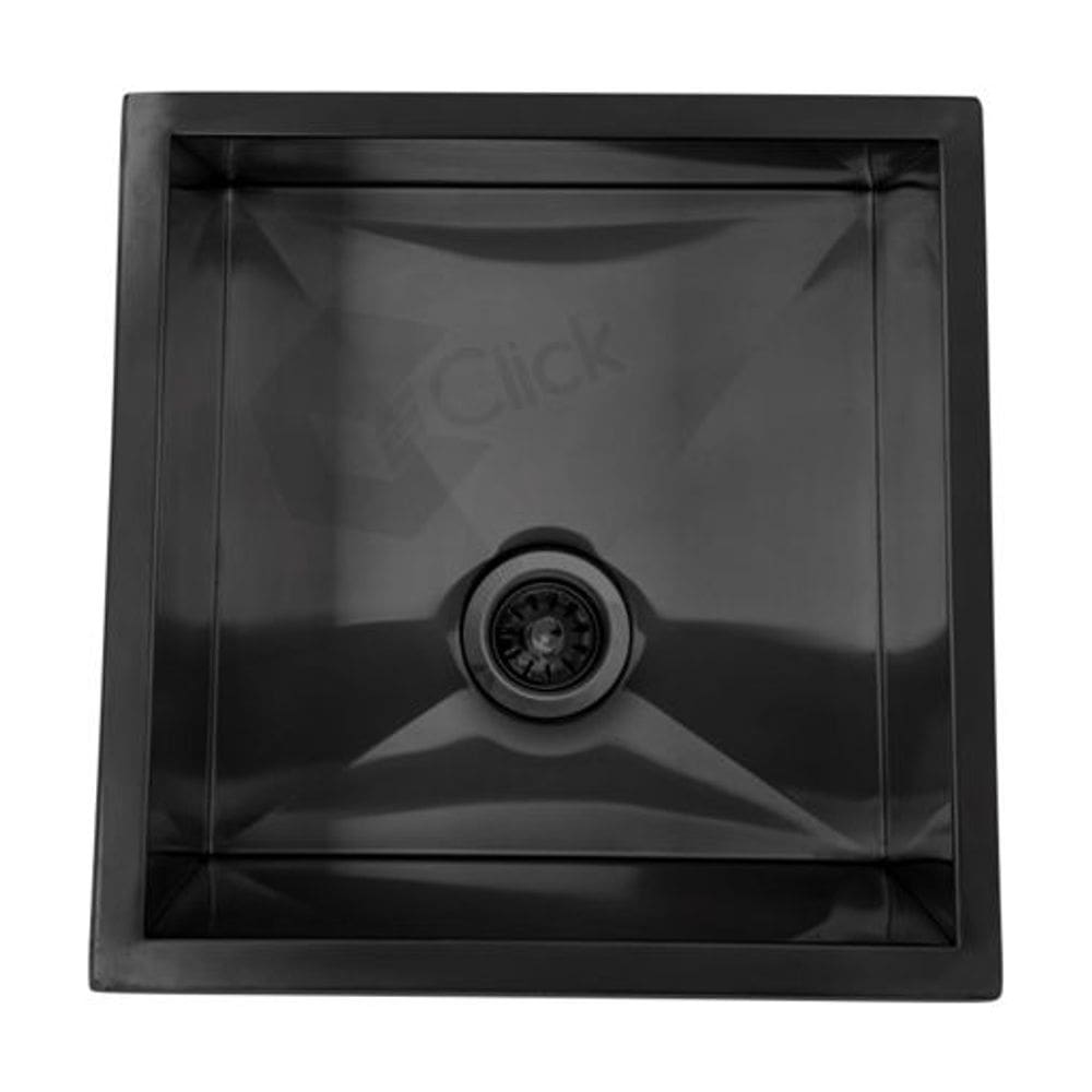 Cuba Preta Cozinha Gourmet Aço Inox Quadrada 35 Cm