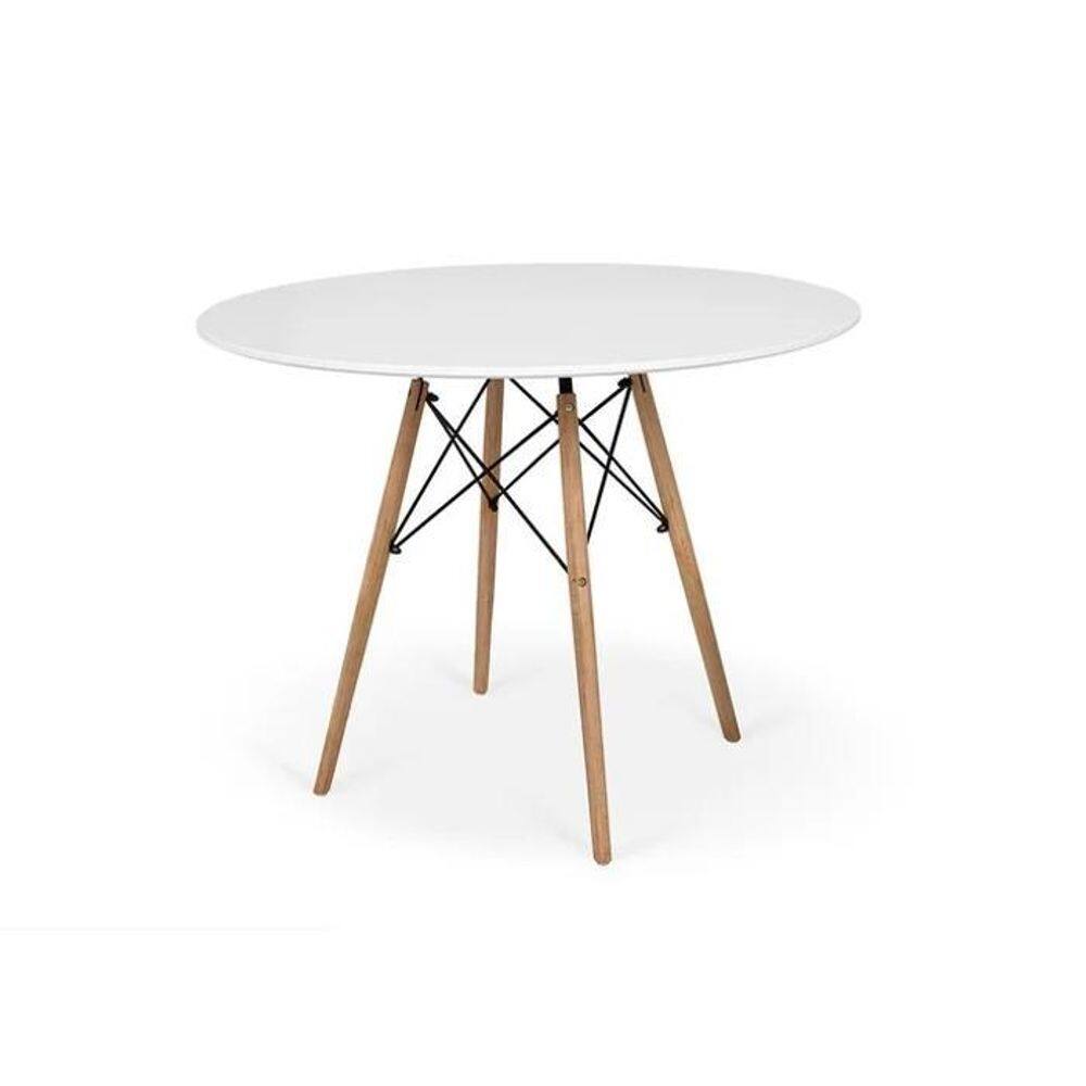 Mesa De Jantar Redonda Eiffel 90 Cm - Branco