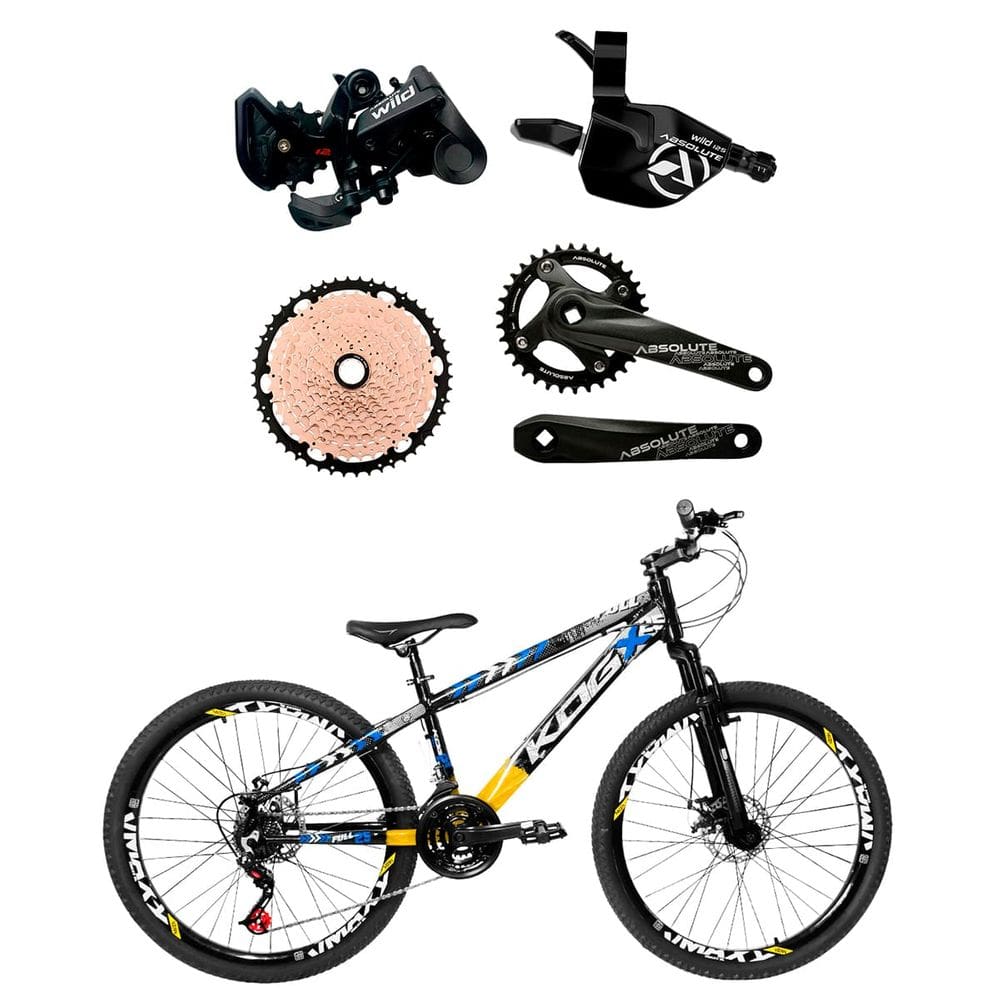 Bike KOG Freeride Aro 26 12v Relação Absolute F. Hidráulico