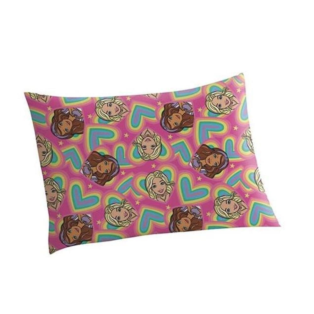 Fronha Avulsa Estampada Barbie 50 Cm X 70 Cm Lepper