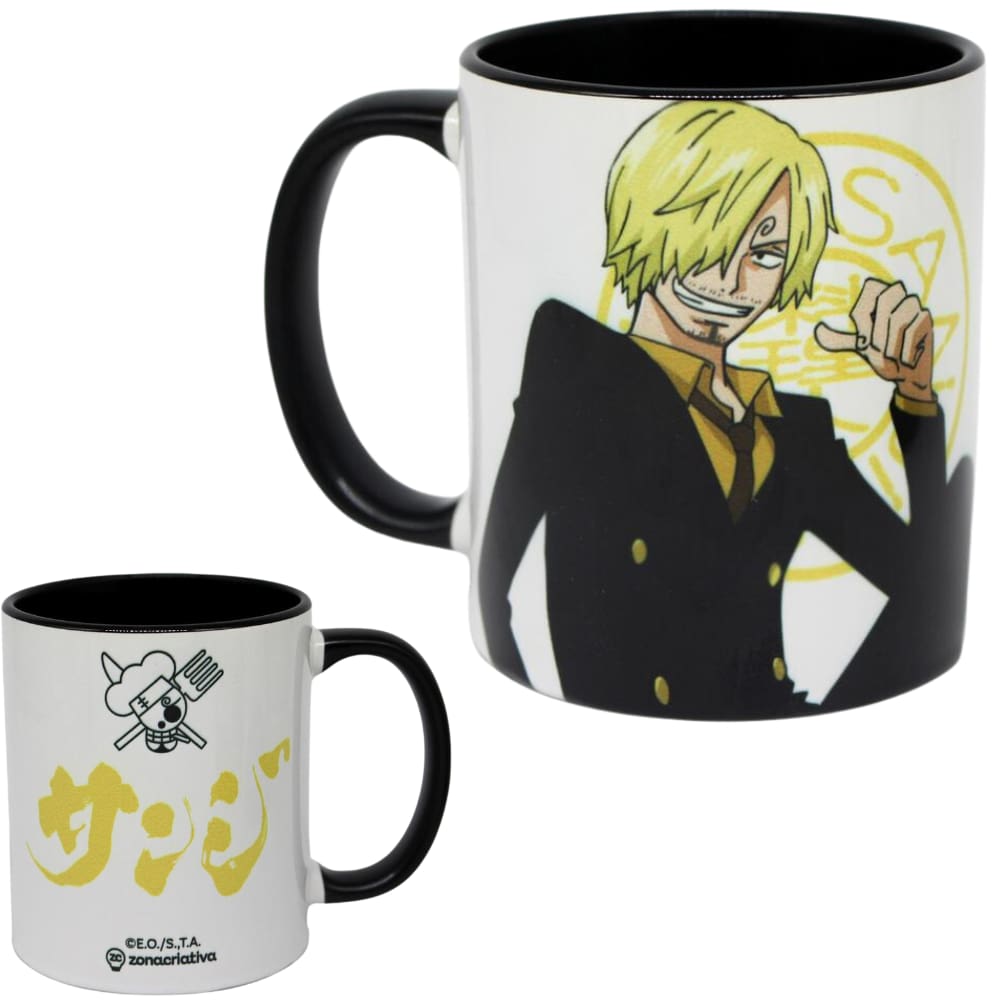Caneca Sanji Porcelana 350ml Oficial One Piece Toei