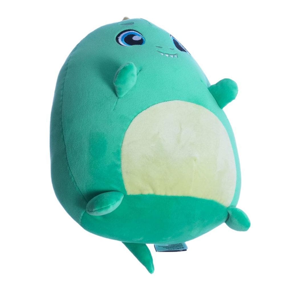 Pelúcia Puffy Dinossauro Verde Almofada Decorativa Verde