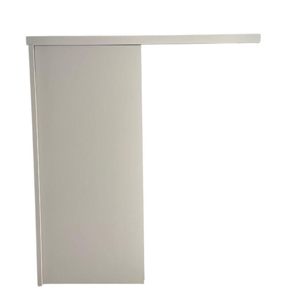 Porta De Correr Laqueada Cinza 210x90