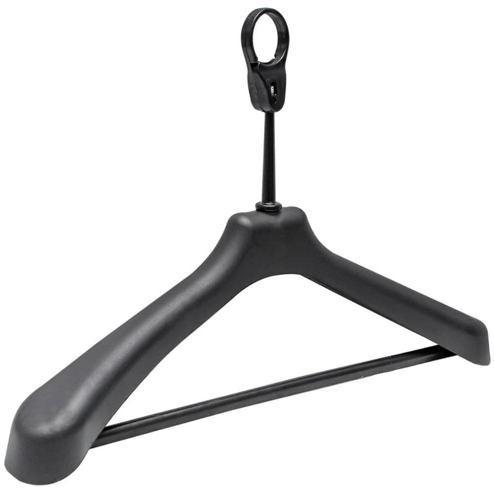 12 Cabides de Roupa para Hotel Antifurto Organizador Social Reforçado Adulto Plástico Preto