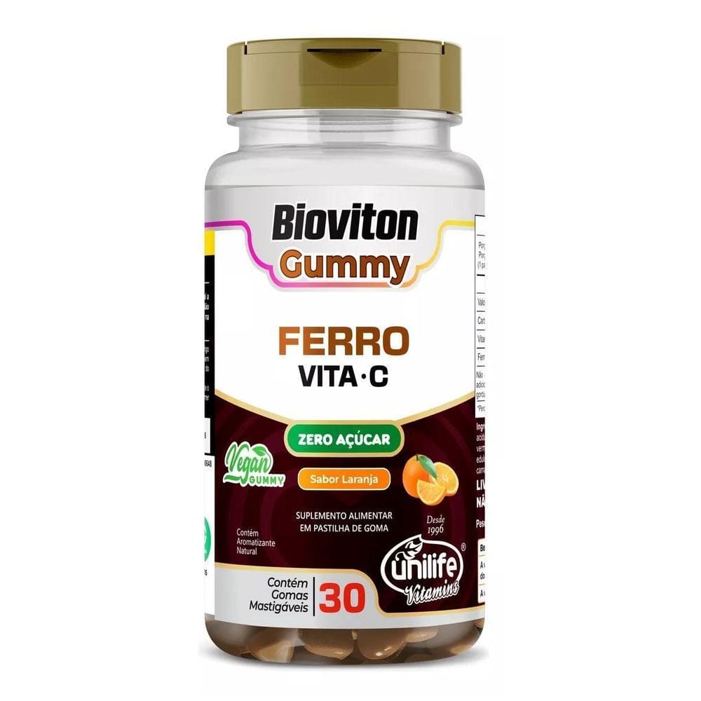 Ferro + Vitamina C 30 Gomas Mastigáveis