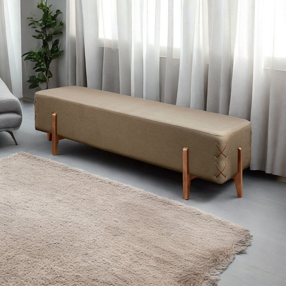 Recamier Luxo Madeira Maciça Eros Cappuccino