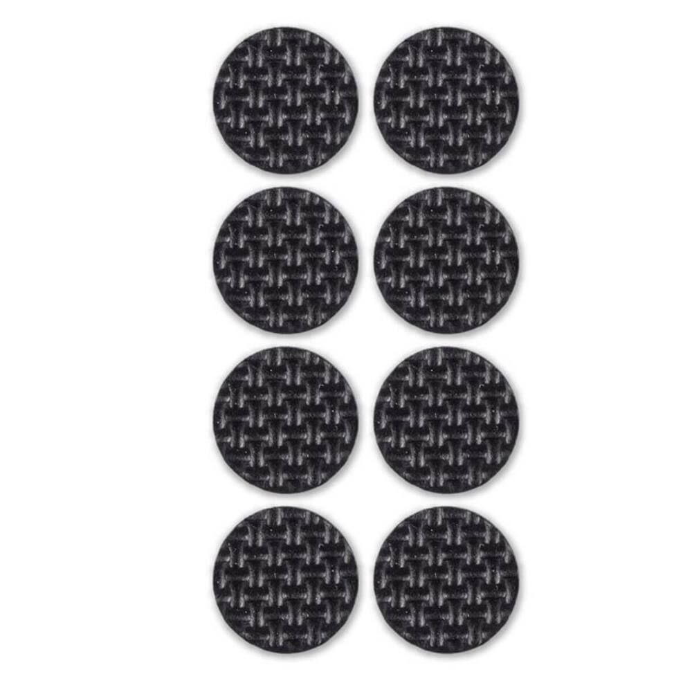 Protetor Anti Risco Redondo Adesivo Pé de Cadeira Pequeno 2,2cm EVA Preto 24un