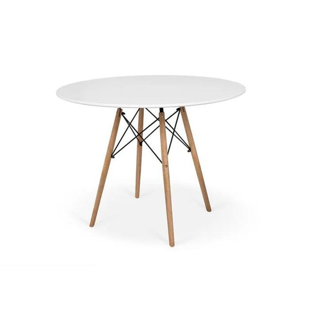 Mesa De Jantar Redonda Eiffel 90 Cm - Branco