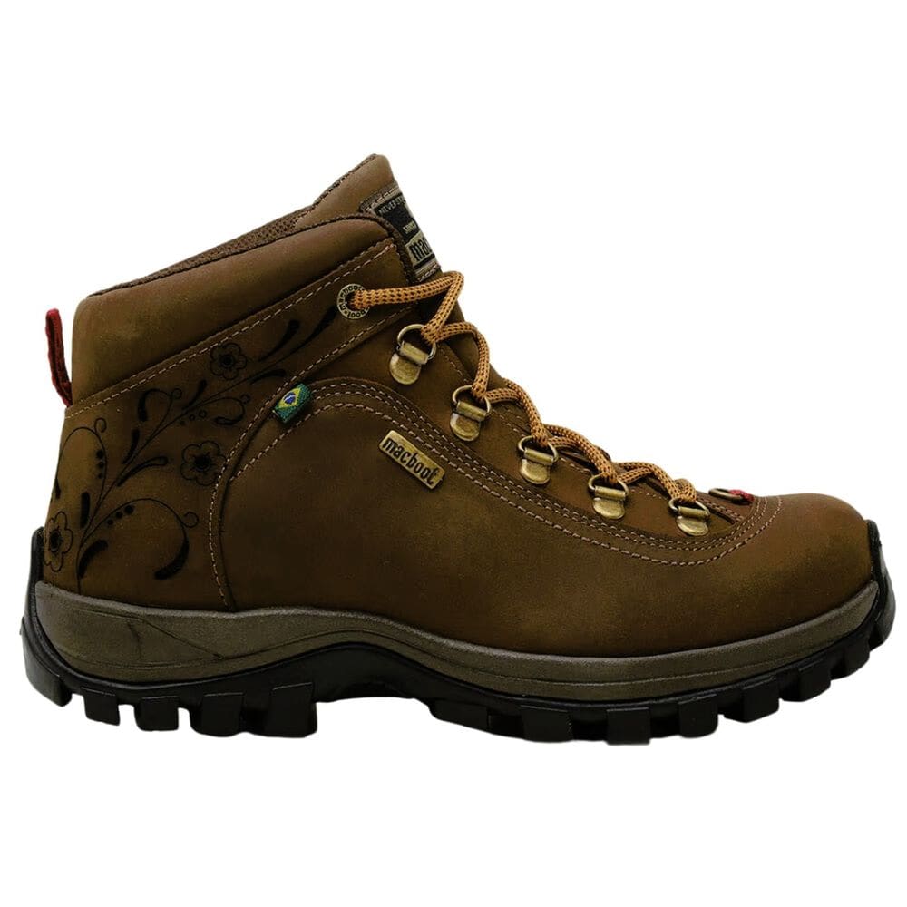 Coturno Macboot Alecrim 08 Couro Feminino Marrom