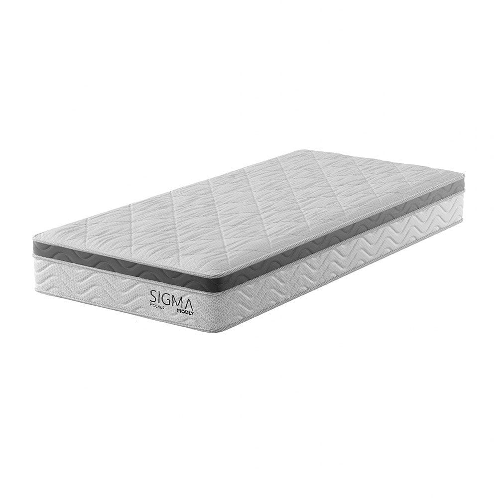 colchão solteirão sigma molas ensacadas (22x96x203) branco e cinza