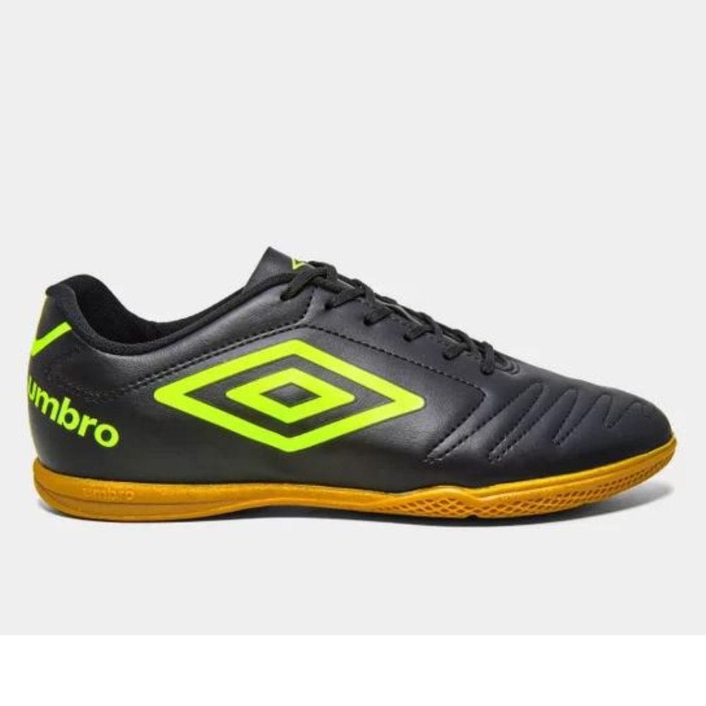 Chuteira Umbro Class Futsal Masculino Preto Limao