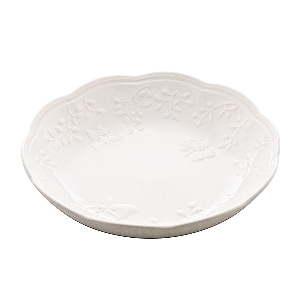 Prato Fundo de Porcelana New Bone Butterfly Flower 21cm - Lyor