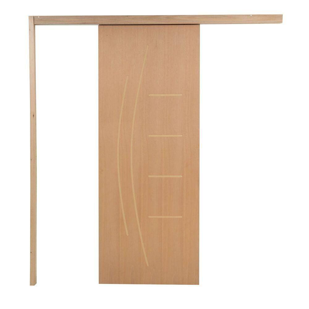 Porta De Correr P- Verniz Frisada Smille 210x60