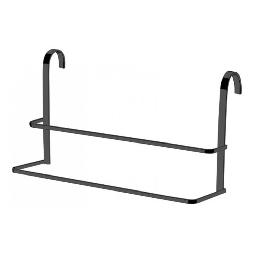 Toalheiro De Box Duplo Em Aço Carbono Perfezione 45cm Future Cromado