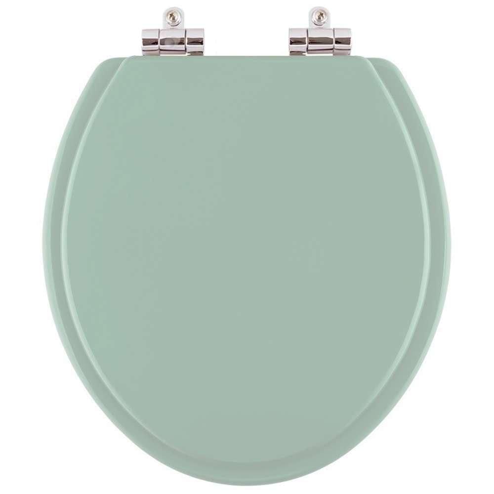 Assento Sanitario Poliester Soft Close Convencional / Oval Verde Claro para vaso Icasa