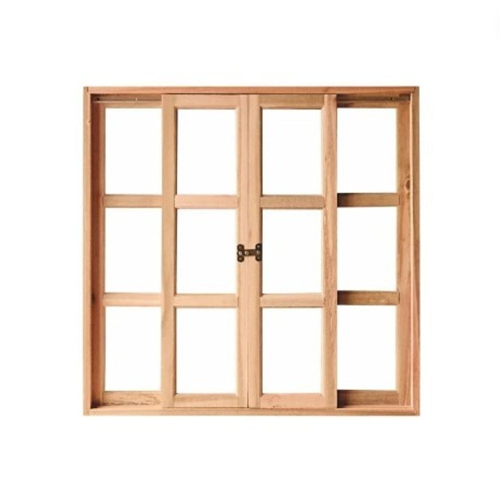 Janela Sem Veneziana Eucalipto 100X100cm Sertanense