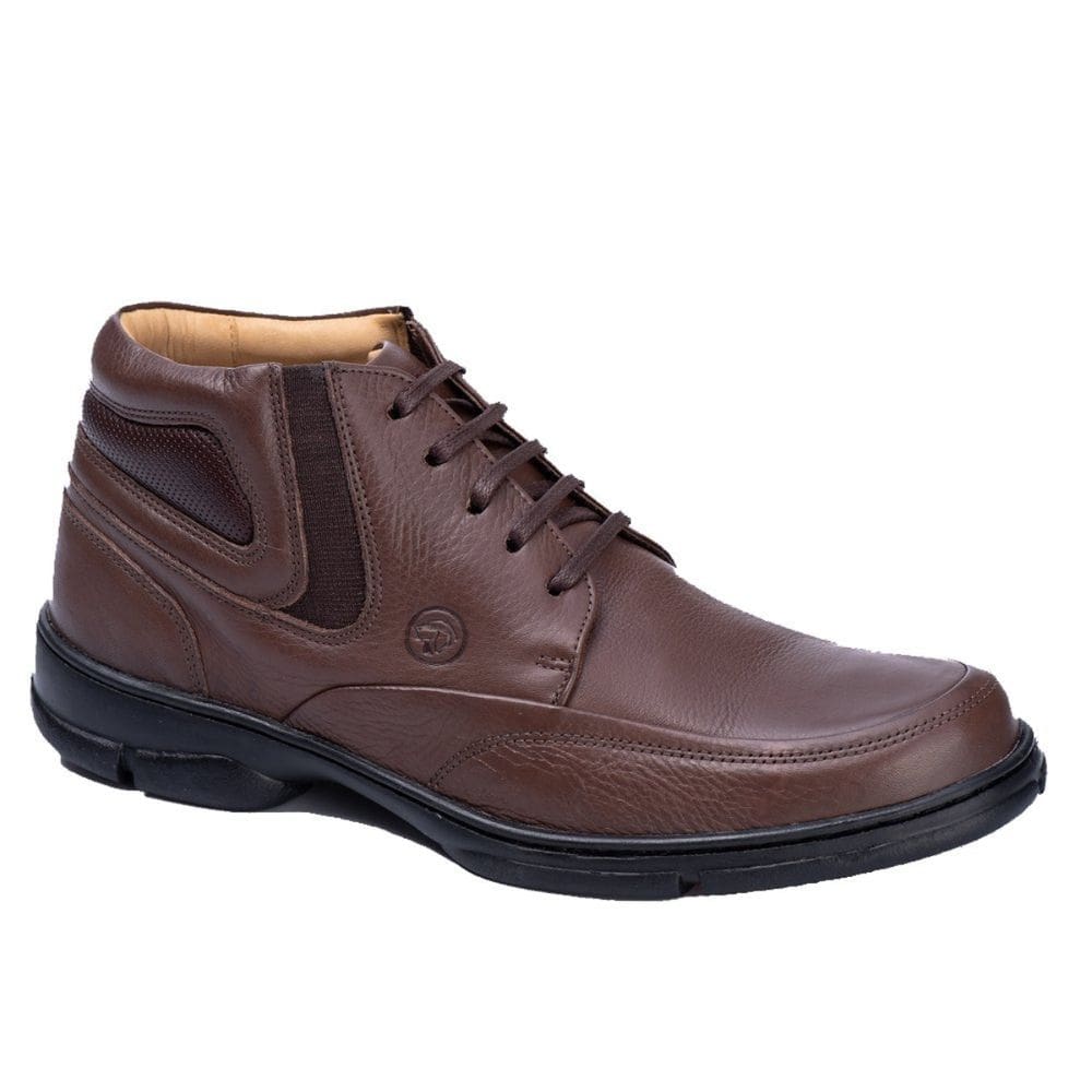 Bota Anatomic Gel 360° Couro Masculino Marrom
