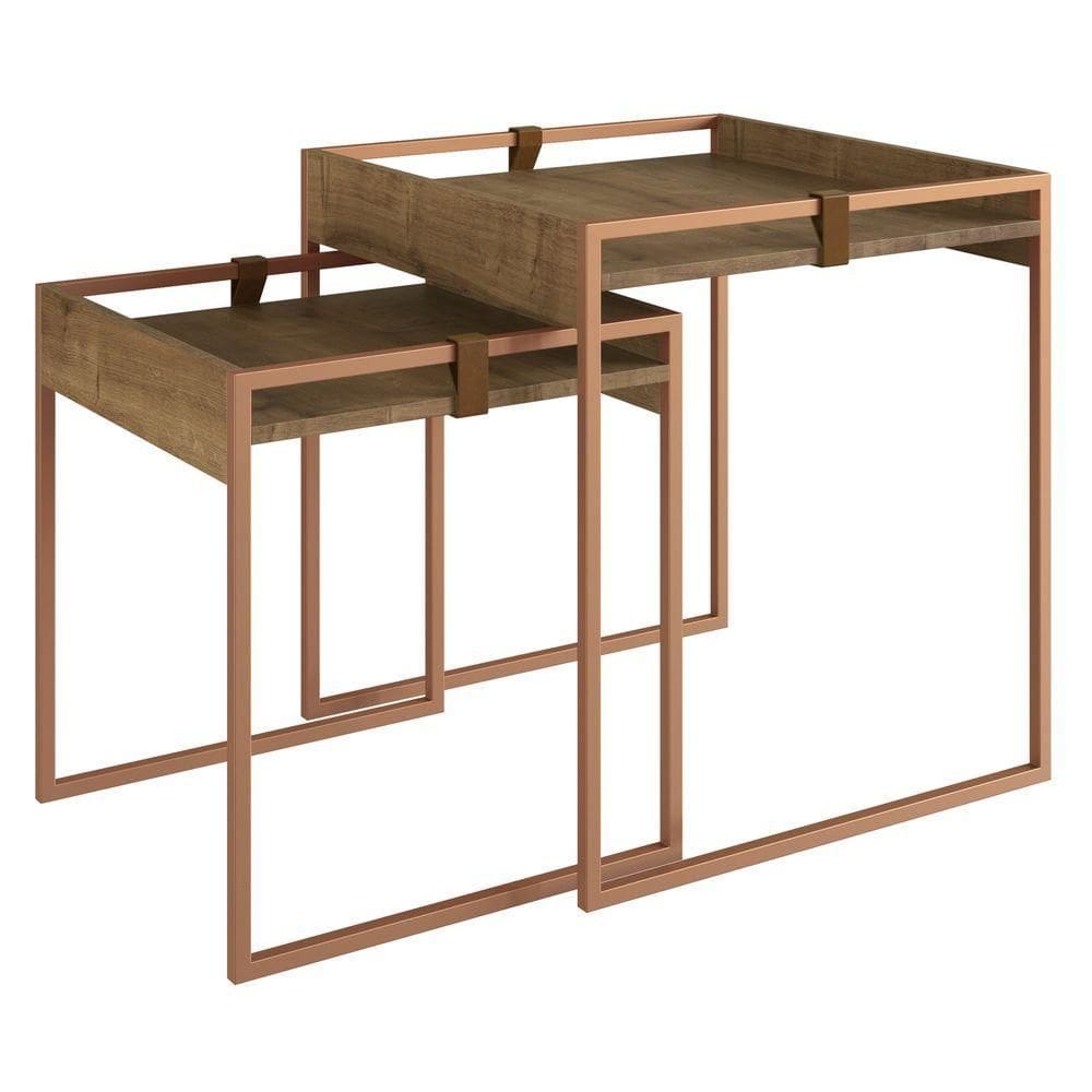 Conjunto Mesa Lateral Columbia Woodmel