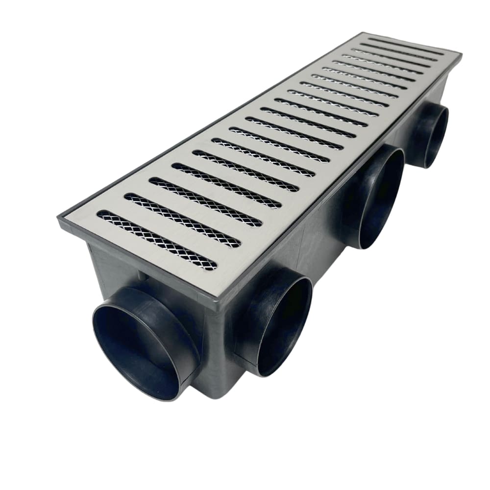 Ralo Linear Inox 304 15x50 Cocho Multi Saídas e Tela