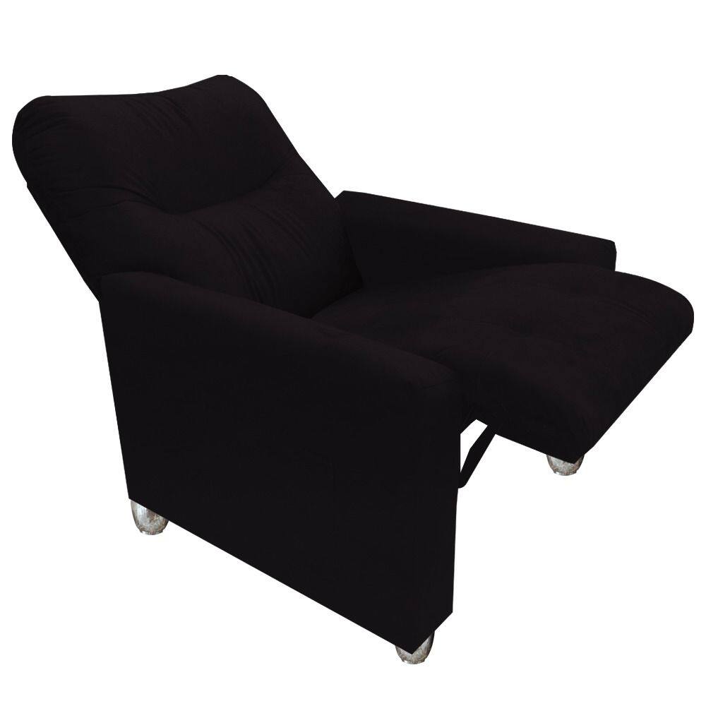 Poltrona Do Papai E Mamae Reclinável Classic Moderna Preto