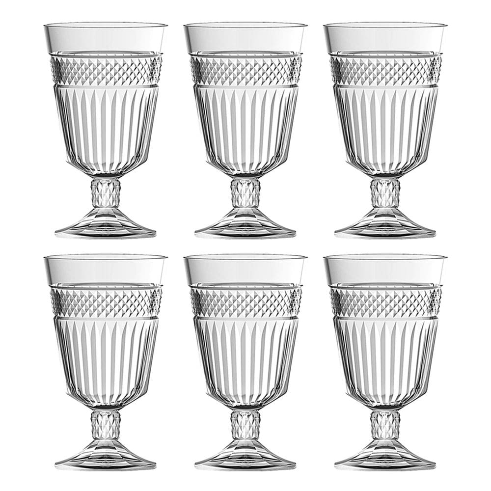 Jogo de 6 Taças de Vidro Palace 330ml - LHermitage