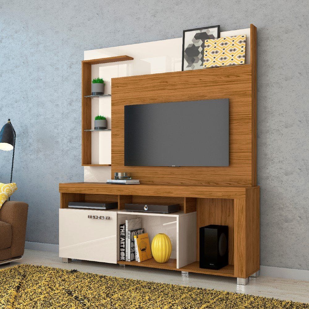 Estante Home para TV até 50 Polegadas 1 Porta Ícaro Madetec