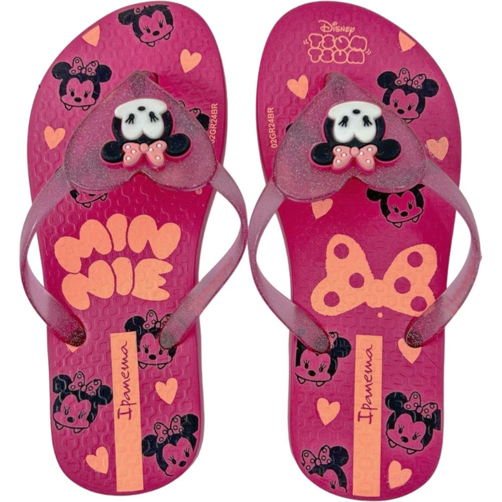 Chinelo Dedo Infantil Menina Dia a Dia Casual Passeio Love Disney Ipanema 27292
