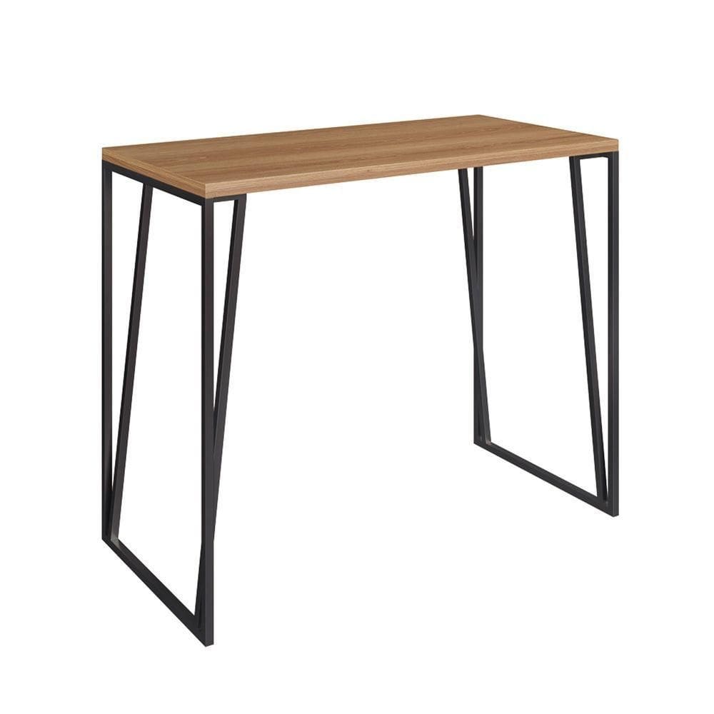 Mesa Bistrô Cais Retangular 120x60cm Olmo-preto