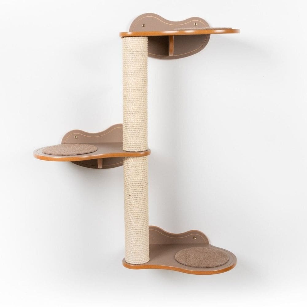 ÁRvore de Parede Para Gatos Haru 3 Andares Marrom