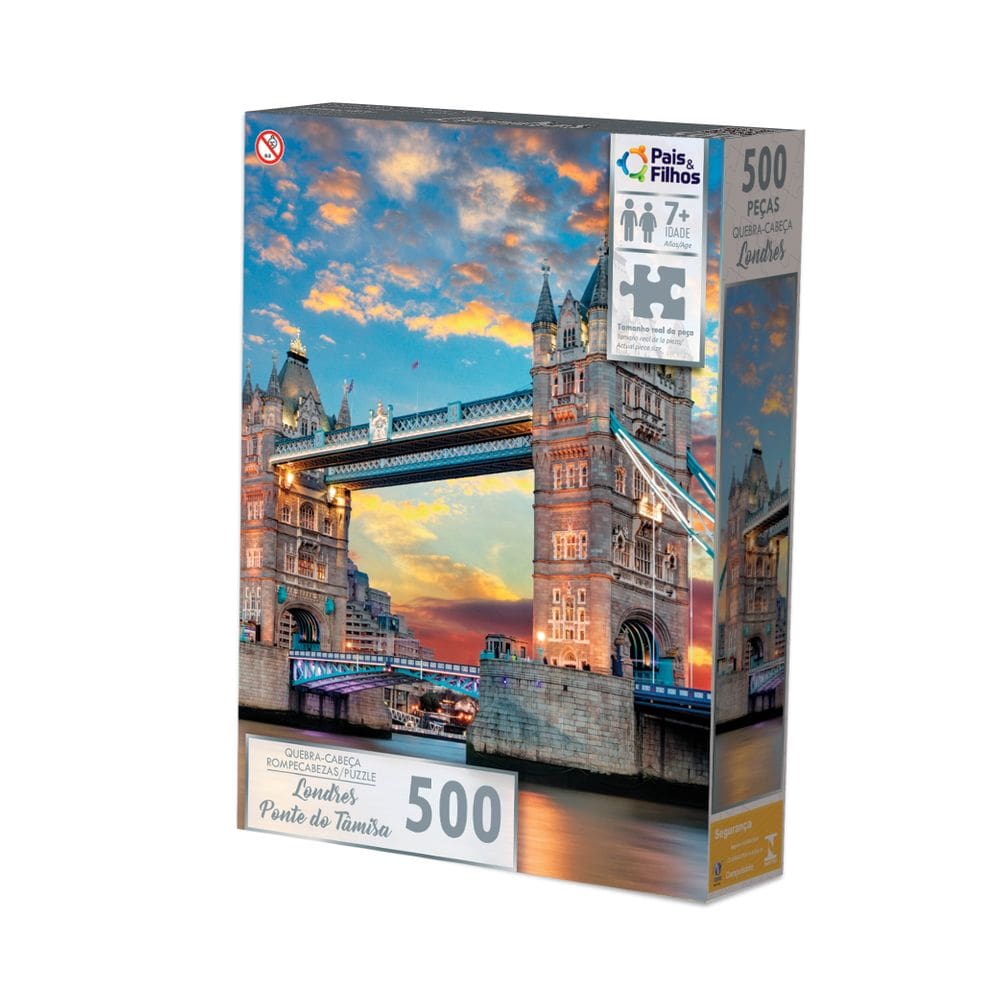 Quebra Cabeça 500 Peças Londres Ponte Do Tãmisa Puzzle