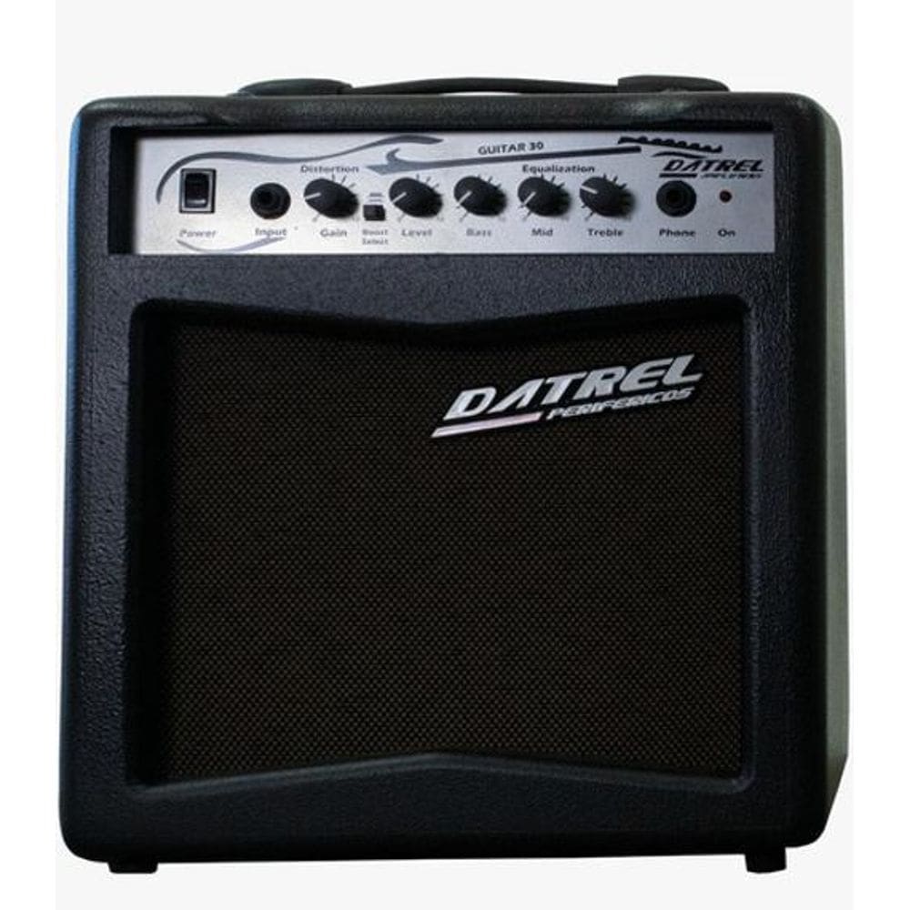 Cubo Amplificado Datrel Guitar30 8 Pol 30W C/Distorção Preto