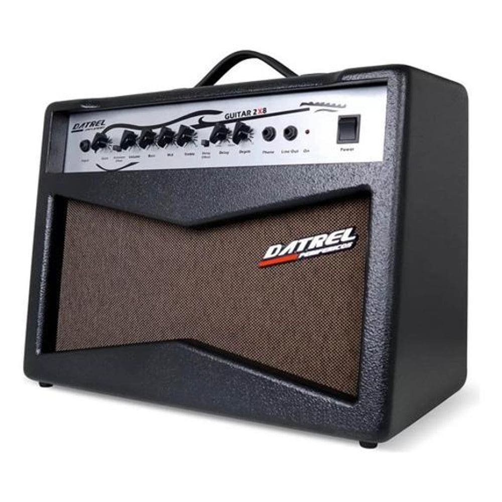 Cubo De Guitarra Datrel Guitar-2X8 Falantes 8Pol 100W Preto