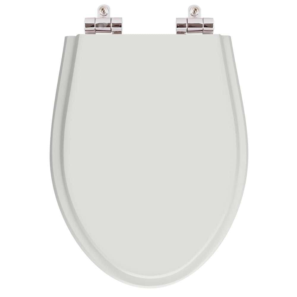 Assento Sanitario Com Amortecedor Victoria Silver (cinza Claro) Para Vaso Ideal Standard
