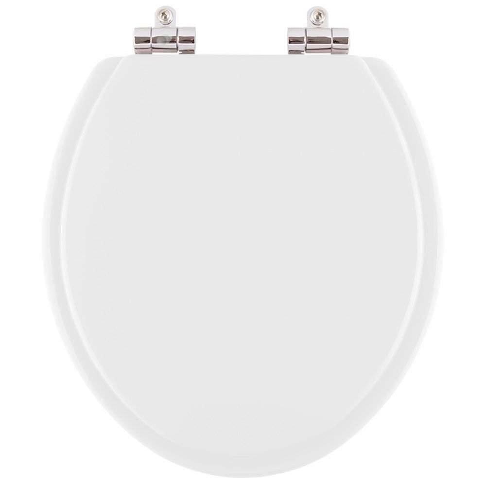 Assento Sanitário Poliéster Soft Close Gardenia Branco para vaso Mari