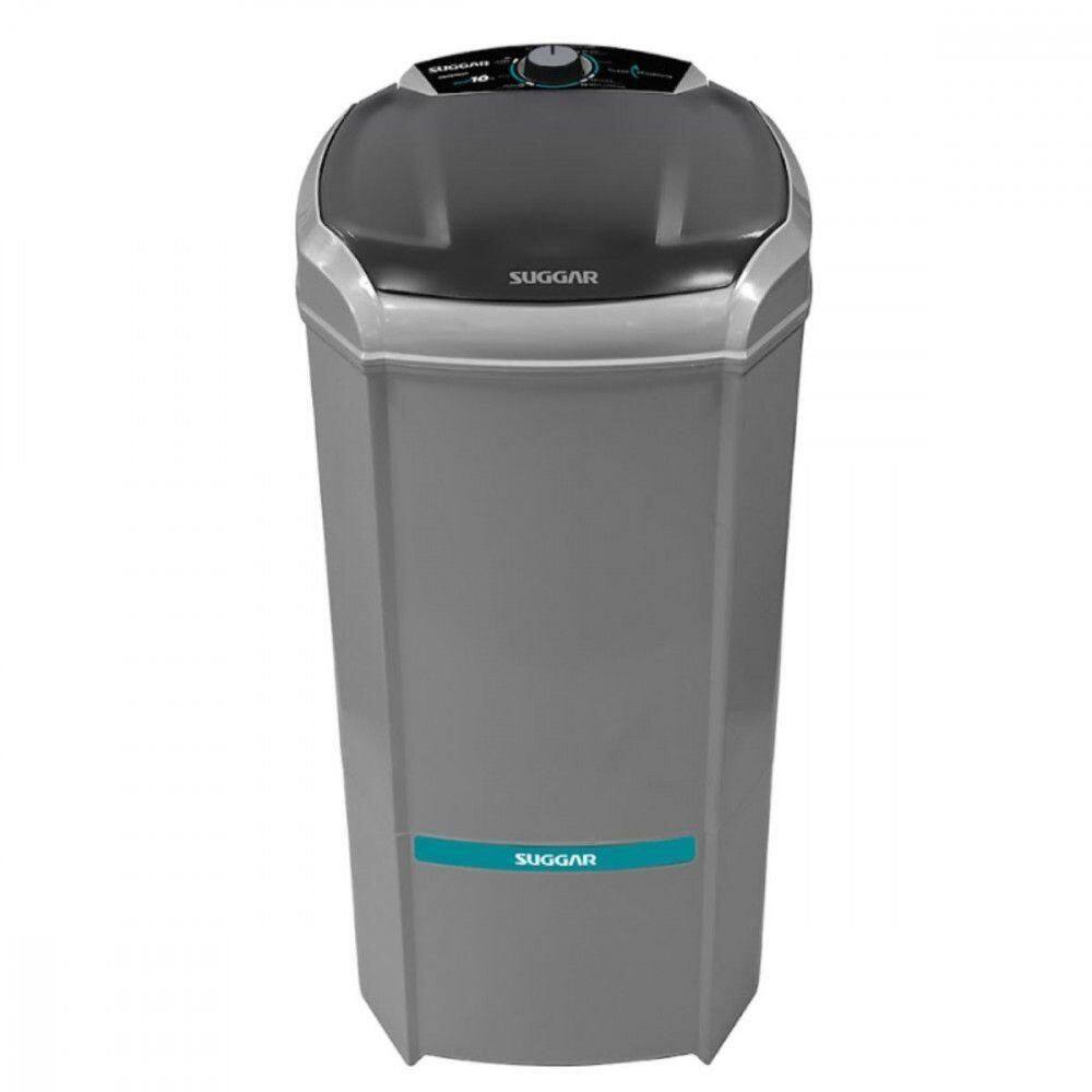 Lavadora de Roupa 10 Kg Prata Lavamax New Eco Suggar - 220v - Le1022pr