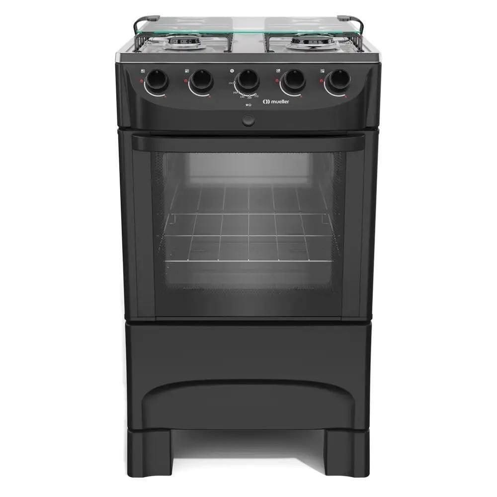 Fogão Mueller 4 Bocas Preto Fosco MFI4BB Bivolt